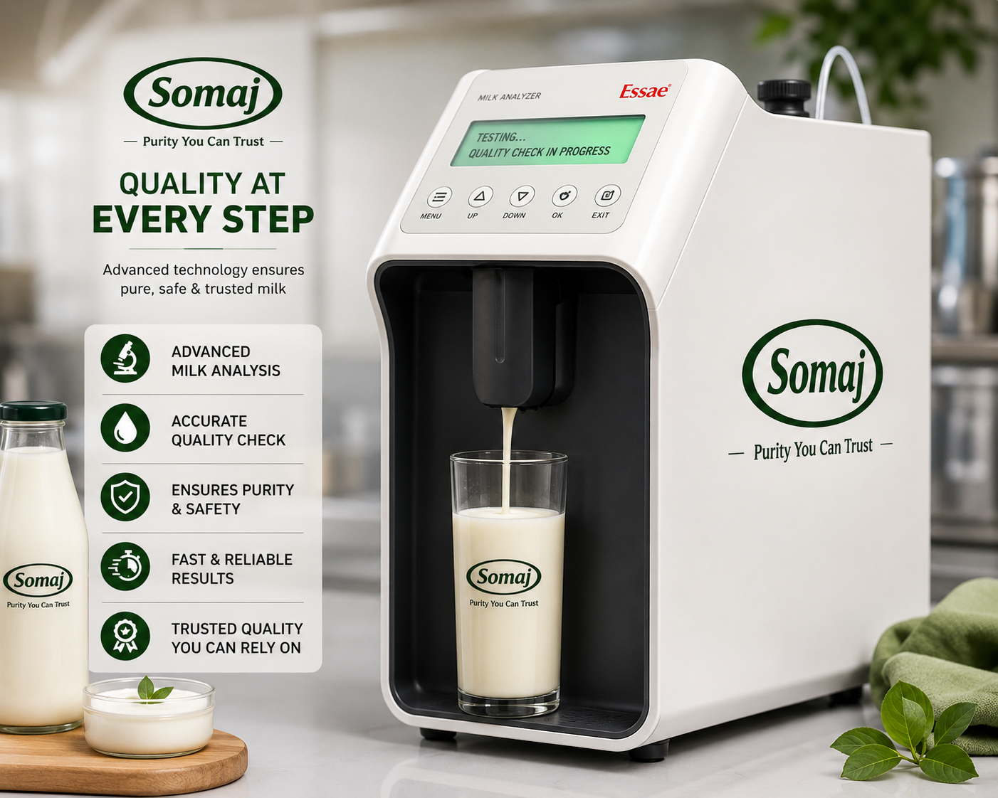 SOMAJ quality assurance laboratory testing milk